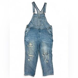 Urban Outfitters (BDG) Ryder Boyfriend Distressed Overalls SZ L, 100% Cotton